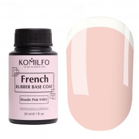 База Komilfo French Rubber Base 003 Blondie Pink, 30 мл (без кисточки)