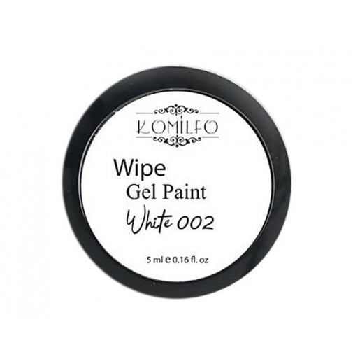 Гель-фарба Komilfo Wipe Gel Paint for French White 002, 5 мл