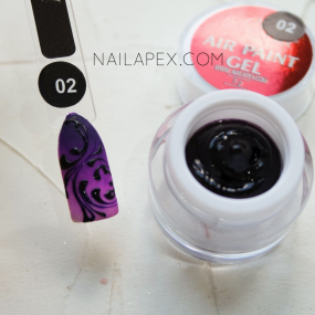 NailApex Гель-краска «air gel paint» — черника (воздушная) №2, 5 г