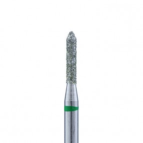 Алмазная фреза (Цилиндр заостренный) зелёный 104.130.534.016 "ВладМиВа"