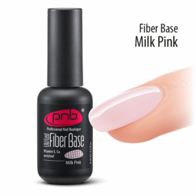 Файбер база PNB Fiber Base Milk Pink (молочно-розовая), 8 мл