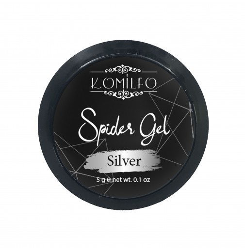 Komilfo Spider Gel Silver, 5 г