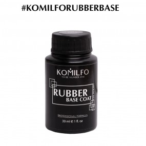 База Komilfo Rubber Base Coat - каучуковая база для гель-лака без кисточки, 30 мл
