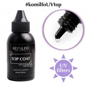 Komilfo Wipe Top — топ для гель-лака с липким слоем, 50 мл (без кисточки)
