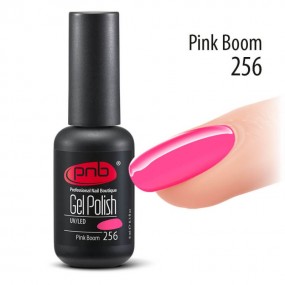 Гель-лак PNB Neon Bomb Collection 256 Pink Boom (Неоновый нежный розовый), 8 мл