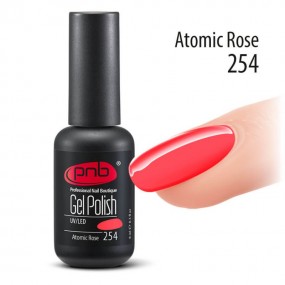 Гель-лак PNB Neon Bomb Collection 254 Atomic Rose (Неоновый розовый), 8 мл