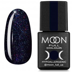 Гель-лак Moon Full Diamond №23 чернично-синий с разноцветным шиммером