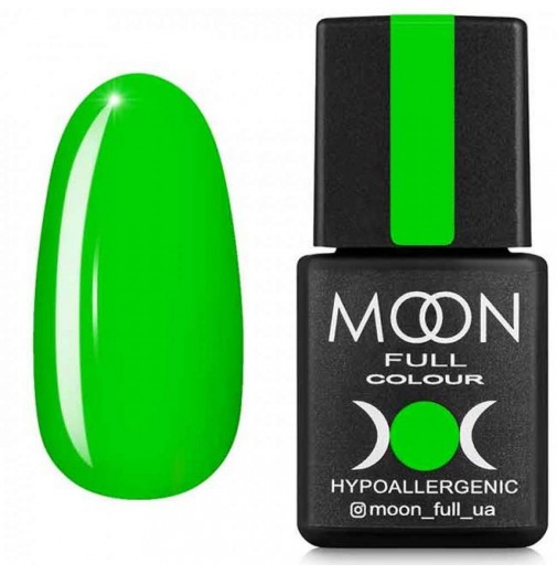 Гель-лак Moon Full Neon №702 салатовий яскравий, 8 мл.
