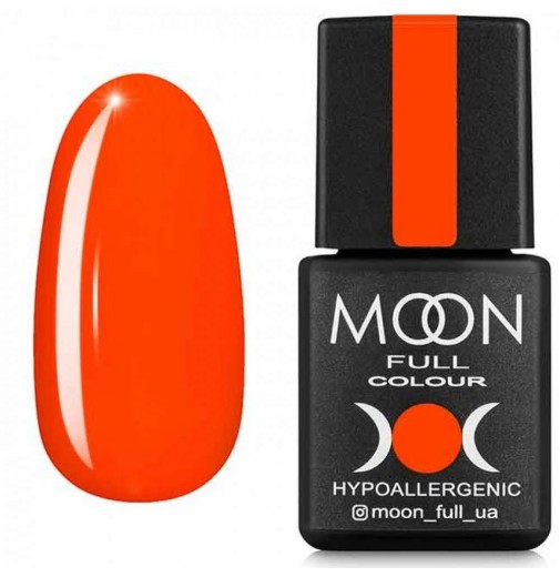 Гель-лак Moon Full Neon №707 морквяно-кораловий, 8 мл.