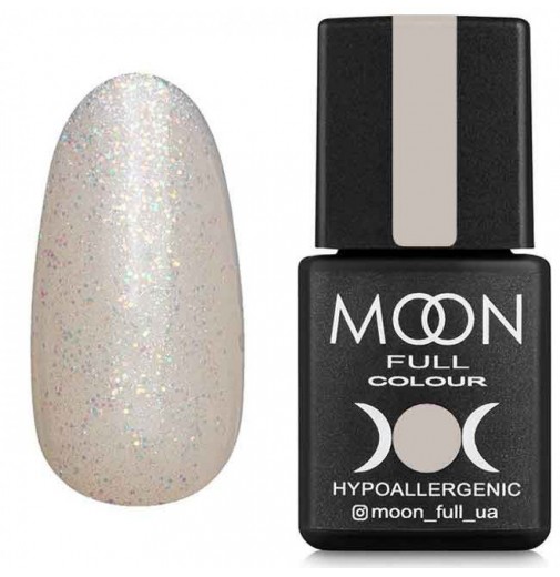 Moon Full Opal color №502 безбарвний напівпрозорий з дрібним різнокольоровим шиммером, 8 мл.