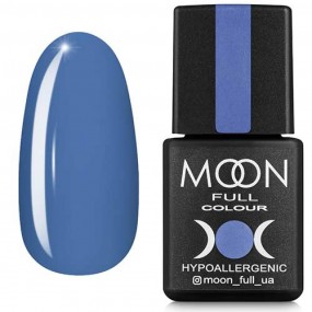 Гель-лак Moon Full №154 блакитний із сірим підтоном, 8мл.
