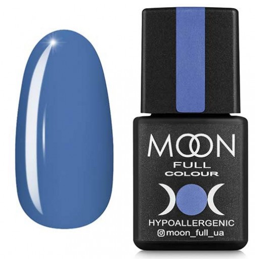 Гель-лак Moon Full №154 голубой с серым подтоном, 8мл.