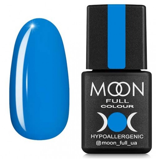 Гель-лак Moon Full №183 ярко-голубой, 8мл.