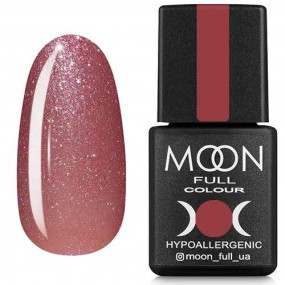 Гель-лак Moon Full №308 приглушенный розовый с шиммер, 8мл.