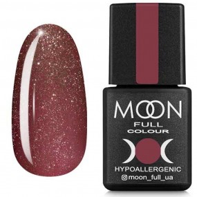 Гель-лак Moon Full №320 темно-розовый винтажный с мелким шиммер, 8мл.