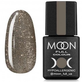 Гель-лак Moon Full №325 сріблясто-золотий дрібно-шіммерний, 8мл.