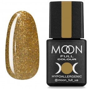 Гель-лак Moon Full №326 золотой шиммерный, 8мл.