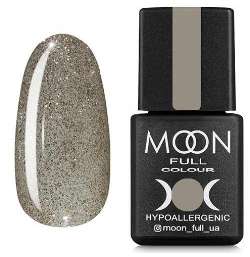 Гель-лак Moon Full №329 серебристо-жемчужный шиммерный, 8мл.