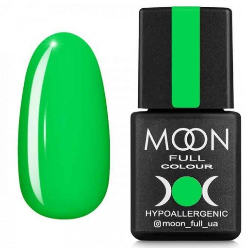 Гель-лак Moon Full Summer 2020 №633 яскраво-зелений, 8 мл.
