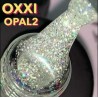Гель-лак Opal Oxxi 002 серебряный с разноцветными блестками, 8мл