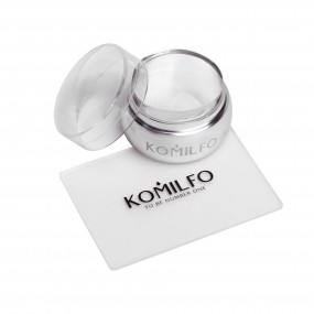 Komilfo  штамп та  скрапер (прозорий) 5*7 см