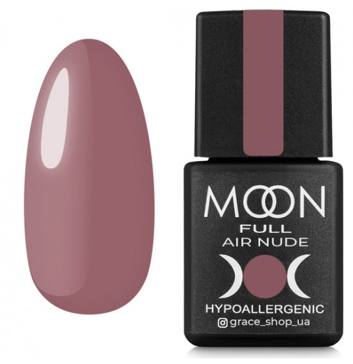 Гель лак MOON FULL Air Nude №08 бежево-рожевий темний, 8 мл.