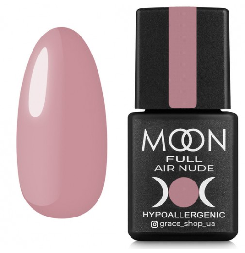 Гель лак MOON FULL Air Nude №17 рожевий вінтажний світлий, 8 мл.