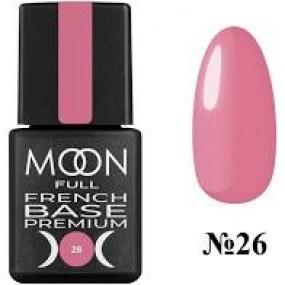 French Base Premium Moon Full №26 розовый темный, 8 мл.