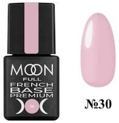 French Base Premium Moon Full №30 біло-рожевий, 8 мл.