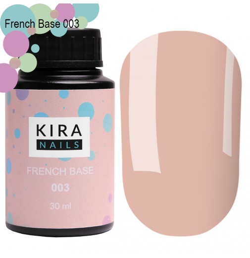 Kira Nails French Base 003 (бежевий), 30 мл