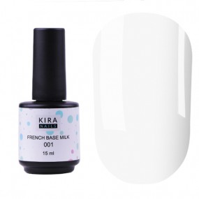 	"Kira Nails" French Base milk 001 (молочна), 15 мл