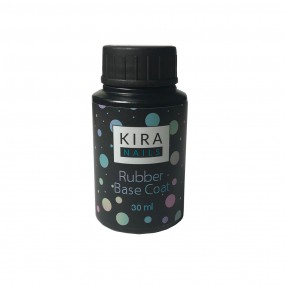 Kira Nails Rubber Base Coat - каучуковое, базовое покрытие, без кисточки, 30 мл