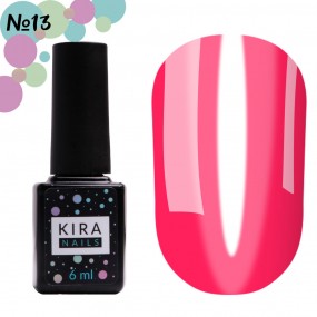 Гель-лак Kira Nails Vitrage №V13 (розовый, витражный), 6 мл