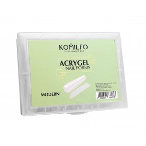 Komilfo Декор acry gel top nail forms modern.верхние формы для наращивания,сучасный   миндаль 120шт.