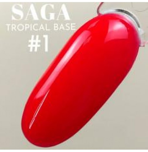 База камуфлирующая Saga Tropical Base №1 (неоновый красный) 8 мл