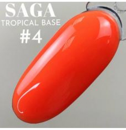 База камуфлирующая Saga Tropical Base №4 (неоновый оранжевый) 8 мл