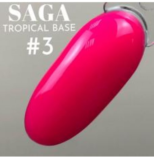 База камуфлююча Saga Tropical Base №3 (неоновий малиновий) 8 мл