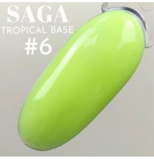 База камуфлирующая Saga Tropical Base №6 (неоновый лимонный) 8 мл