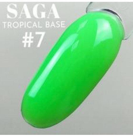 База камуфлирующая Saga Tropical Base №7 (неоновый лаймовый) 8 мл