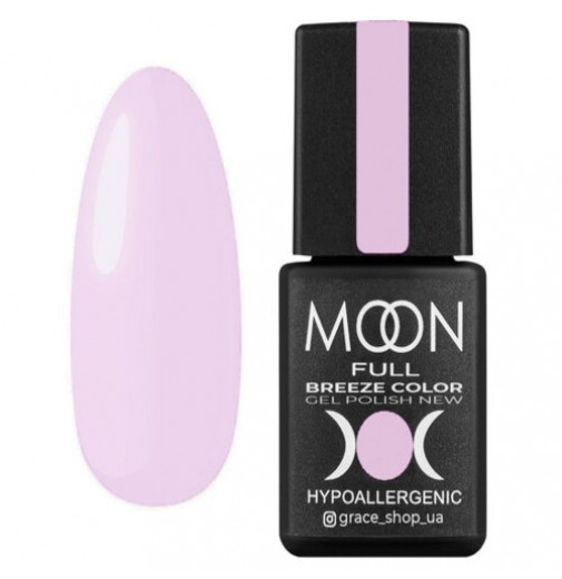 Гель лак Moon Full Breeze color №402 лілово-рожевий, емаль, 8 мл