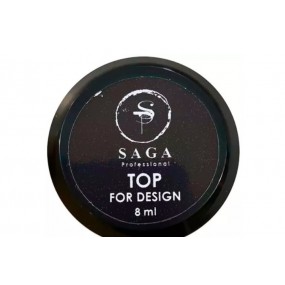 Топ для страз без липкого слоя Saga Top for Design, 8 мл
