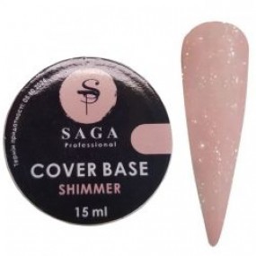 Saga Cover base №1, 15мл.(shimmer) new