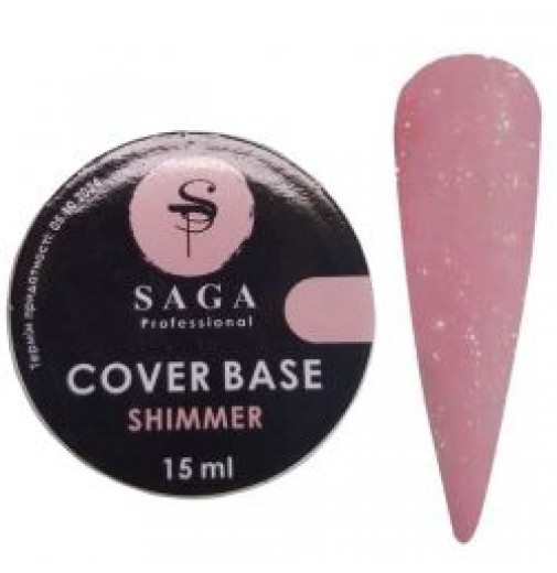 Saga Cover base №4, 15мл.(shimmer) new