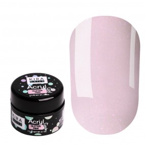 Kira Nails Acryl Gel - Glitter Pink, 5 г