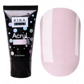 Kira Nails Acryl Gel Glitter Peach, 15 г