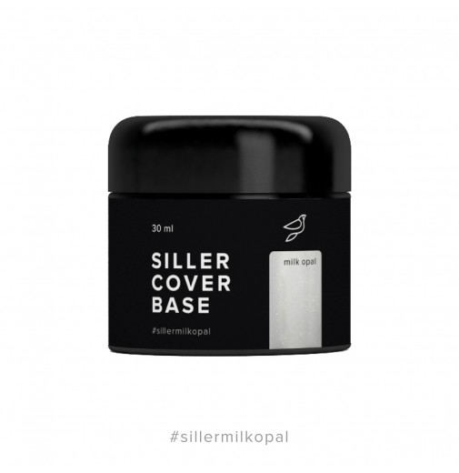 Siller Cover Base Milk Opal - камуфлююча база з мікроблеском (молочний), 30мл