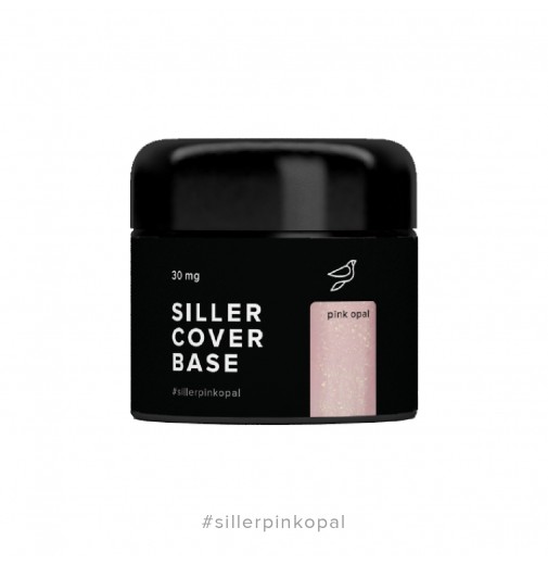 Siller Cover Base Pink Opal - камуфлирующая база (нежно-розовый с шиммером), 30мл