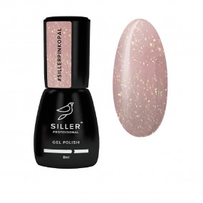 Siller Cover Base Pink Opal - камуфлирующая база (нежно-розовый с шиммером), 8мл