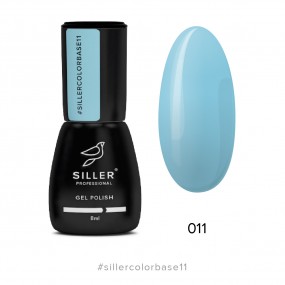 База для гель-лака Siller Cover Color Base №011 (голубой) 8 мл 