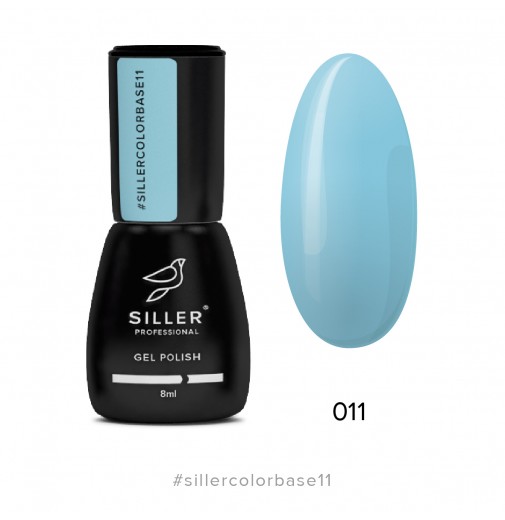 База для гель-лака Siller Cover Color Base №011 (голубой) 8 мл 